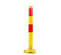 Safety Bollard,Spring Parking Post Security Bollards, Detachable Base, With Reflective Strips, Bolt Fixing, Protection Against Rust, Suitable for Traffic Control, Lane Barrier