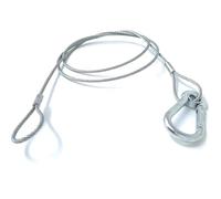 Safety Bond Wire for Stage Lighting - Galvanized Chain for DJ, Disco, and Lighting Effects (2mm x 750mm - 10kg)