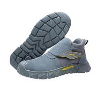 Safety Boots Mens, Anti Puncture Labor Insurance Shoes Non Slip Head Shoes Construction Wear High Top Work Boots Anti Scalding Welding Boot Steel Toe Cap Workout Shoe Safety Shoe