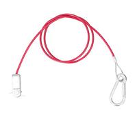 Safety Break Cable Trailer Breakaway Rope Universal for Cars and Trailers ABS Material Stainless Steel Carabiner and Ring Red 1m 3.3ft