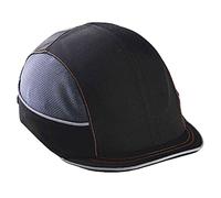 Safety Bump Cap, Baseball Hat Style, Comfortable Head Protection, Micro Brim, Skullerz 8950,Black