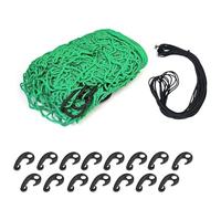 Safety Cargo Net 2mx3m For Pickup Truck,Roof Rack Cargo Netting Trailer Luggage Net Heavy Duty Elasticated Polyethylene Bungee Netting for Luggage&Gardens Secure Load Logistics Moving Supplies(Green)