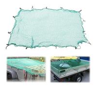 Safety Cargo Net for Car 2×3m: Heavy Duty Stretchable Polypropylene Cargo Netting with 10 Hooks & 10M Elastic Cord for Load Securing Preventing Cargo Shifting on Trailer Van Pickup Truck Transport
