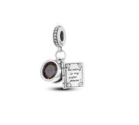 Safety Chain Nurse Mother Daughter Fatima Hamsa Star Love Charm Bead Pendant 925 Sterling Silver Compatible With Pandora Charm Moments Bracelet (Reading Is My Super Power Coffee Book Reader Love)