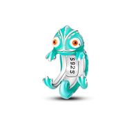 Safety Chain Wedding Mom Mum Newborn Lucky Rainbow Cat Charm Bead Pendant 925 Sterling Silver Compatible With Pandora Charm Moments Bracelet (Chameleon Hugging Hug Lizard)