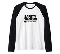 Safety Champion - Lead by Example | Professional Gift Idea Raglan Baseball Tee