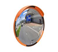 Safety Convex Mirror - 60CM | Round Wide-Angle Security Mirror | Heavy-Duty Acrylic with PPC Frame | Convex Mirror with Wall & Pole Mount for Parking, Driveways, Warehouses & Intersections