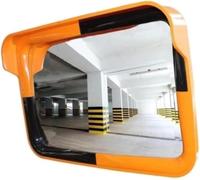 Safety Convex Mirror 80 × 60 cm | Wide Angle Rectangular Blind Spot Mirror | Acrylic Traffic Mirror with ABS Frame | Wall & Pole Mountable Security Mirror for Driveways, Roads, Warehouses & Shops