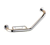 Safety Copper Grab Bar with Soap Net, Bathtubs Handrail and Showers Grab Rail Hand Banisters, Support Life Rail for Disabled, The Elderly, Pregnant Women(Silver)