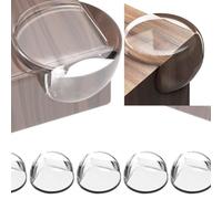 Safety Corner Cushion For Baby Kids, Edge Safety Table Guard Protector Bumper, Furniture Cushion to Cover Edges, Foam Table Protectors Leather Softener- Essential Babies Proofing. (Round Shape (R)