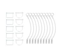 Safety Coupler Pin Set Stainless Steel, 6 X 70mm Shape - Durable Rust , Secure Towing for ATVs UTVs Trailers Trucks