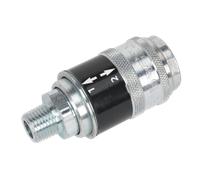 Safety Coupling Body Male 1/4"BSPT - Sealey AC56 New
