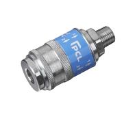 Sealey PCL Safety Air Line Coupling BSPT Male Thread 1/4" BSPT Pack of 1