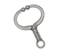 Safety cow nose buckle with spring action built in animal friendly hold carbon steel for durability in all environments livestock nose clamp