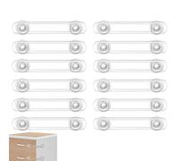 Safety Cupboard Locks, 10 Pcs Child Cabinets Safety Lock Baby Proofing for Toilet, Dra, Refrigerator, Ovens Transparent