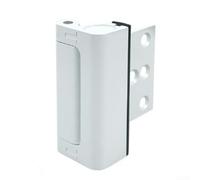 Safety Door Bolt Hinge, Defender Security Door Reinforcement Lock - Add Extra, High Security Alloy, Heavy Duty Home Security Door Lock (white)