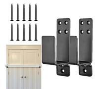 Safety Door Brackets - 12cm High Strength Steel Wood Mounting | 500G Heavy Load Barrier Set, Safety Hardware with Lock for Scenarios