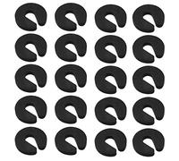 Safety Door Guard，Soft Door Finger Guards Foam Door Stopper Prevent Finger Pinch Injuries, Slamming Door, and Child or Pet from Getting Locked in Room Black 20PCS