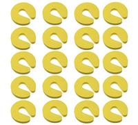 Safety Door Guard，Soft Door Finger Guards Foam Door Stopper Prevent Finger Pinch Injuries, Slamming Door, and Child or Pet from Getting Locked in Room Yellow 20PCS
