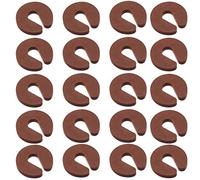 Safety Door Guard，Soft Door Finger Guards Foam Door Stopper Prevent Finger Pinch Injuries, Slamming Door, and Child or Pet from Getting Locked in Room Brown 20PCS
