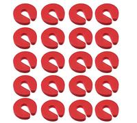 Safety Door Guard，Soft Door Finger Guards Foam Door Stopper Prevent Finger Pinch Injuries, Slamming Door, and Child or Pet from Getting Locked in Room Red 20PCS