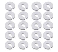 Safety Door Guard，Soft Door Finger Guards Foam Door Stopper Prevent Finger Pinch Injuries, Slamming Door, and Child or Pet from Getting Locked in Room White 20PCS
