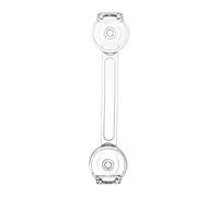 Safety Door Lock - Clear Adhesive Strap Guard, Drill Free Child Protection Latch, Versatile Furniture Securing Device | Effective Injury Prevention System for Cupboards Household Storage Spaces