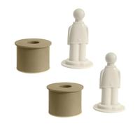 Safety Door Stop, Anti-Collision Door Stopper for Home, Pack of 2, No Drilling, Anti-Collision, Quiet Adhesive Mounting, Safe Removable for Home, Office, Bedroom & Bathroom