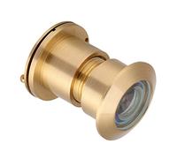 Safety Door Viewer, Alloy Peepholes Door Viewer 28mm Wide Viewing Angle with Heavy Duty Privacy Cover for Home Office Hotel (Gold)