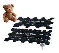Safety Eye Tool - 2 Pieces Multifunctional Safety Eye Tool for Crocheting | Making Doll Craft Supplies for Crafters Hobbyists Beginners Stuffed Animal Crafting