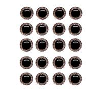 Safety Eyes Pack of 100 Safety Eyes for Amigurumi 3D Safety Eyes Glitter Safety Eyes Plastic Eyes Teddy Eyes Button Eyes Safety Eyes for Crochet Animals Plush Toy