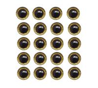 Safety Eyes Pack of 100 Safety Eyes for Amigurumi 3D Safety Eyes Glitter Safety Eyes Plastic Eyes Teddy Eyes Button Eyes Safety Eyes for Crochet Animals Plush Toy