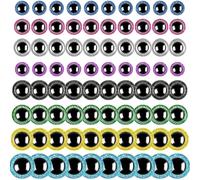 Safety Eyes - Puppet Peepers, 80 Pieces For Amigurumi Crafting, Shimmering Vision Sphere With Locking Backs, Haberdashery, Shiny Pupil Pack For, Bunny And Knitted Creatures