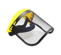 Safety Face Shield - Adjustable Safety Helmet with Visor | Garden Wire Mesh Protective Hat | Lawn Mower Chainsaw Face Shield PP + Metal Wire | Tough Strong Protective Gear