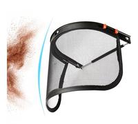 Safety Face Shield, Mesh Protective Face, Chainsaw Face Piece, Lightweight Anti Fog, 90-degree Rotatable Headgear With Steel Wire for Forestry Work Grinding Cutting