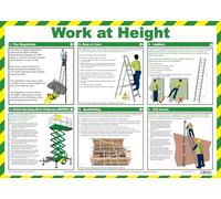 Safety First Aid Group A716T Work at Height Poster, 59 x 42 cm