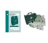 Safety First Aid Group Accident Book A4 with HSE Economy 11-20 Persons First Aid Kit