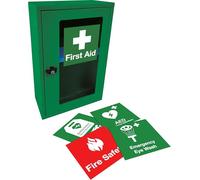 Safety First Aid Group AED Defibrillator Wall Cabinet with Thumb Lock