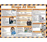 Safety First Aid Group Drugs at Work Poster - Laminated (59 x 42 cm)