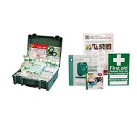 Safety First Aid Group Economy Workplace First Aid Kit BS 8599 Compliant, Medium with HSE Compliance Supersize Kit Bundle