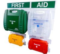 Safety First Aid Group Evolution British Standard Complete First Aid Point (BS 8599 Compliant), Large Fully-Stocked