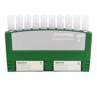 Safety First Aid Group Evolution Eye Wash Pod Station with 10 x 20ml Eye Wash Pods and 2 x Sterile Eye Dressings