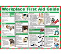 Safety First Aid Group First Aid at Work Guide Poster - Laminated (59 x 42 cm)