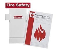 Safety First Aid Group Group Fire Safety Log Book Station with FREE Fire Safety Log Book, A4