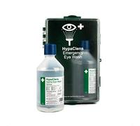 Safety First Aid Group HypaClens Eye Wash Station Cabinet Wall-Mounted with 2 x 500 ml Eye Wash Bottles