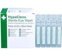 Safety First Aid Group HypaClens Saline Eye Wash Pods, (Pack of 25)