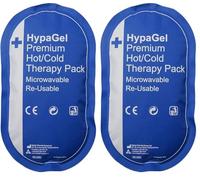 Safety First Aid Group HypaGel Premium Reusable Hot/Cold Therapy Pack, Microwaveable, Freezable Therapy Pack for Sports First Aid, Muscle Strain and Sprain Injuries, Pain Relief (Pack of 2)