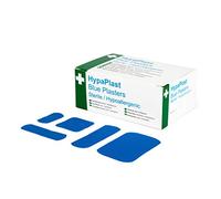 Safety First Aid Group HypaPlast Blue Catering Plasters, Assorted (Pack of 100) Sterile Hypoallergenic
