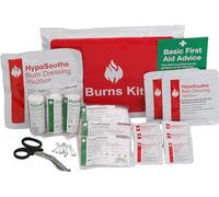 Safety First Aid Group HypaSoothe Burns First Aid Kit in Vinyl Wallet, Medium - Fully Stocked