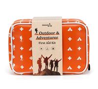Safety First Aid Group Outdoor & Adventurer First Aid Kit - Comprehensive Hiking, Camping & Travel Essentials for Walks in Water-Resistant Case